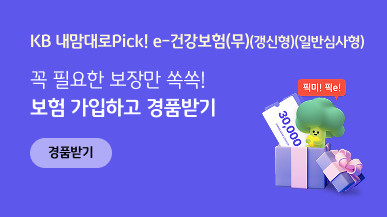 KB내맘대로Pick! e-건강보험(무)(갱신형)